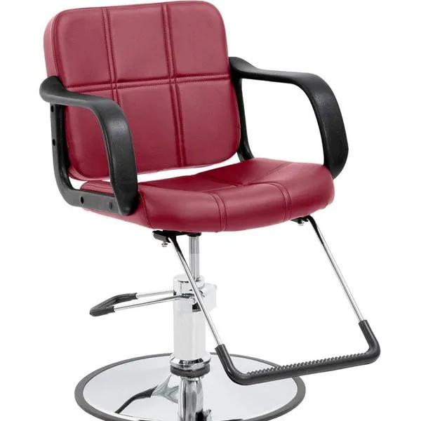 Cadeira Giratória Profissional Bestsalon Vermelho A-BI