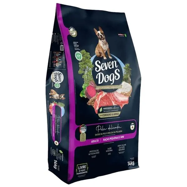 Ração Seven Cão Adulto Pequeno Mini Cordeiro 14Kg (MP)