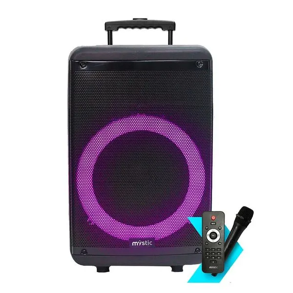Caixa De Som Amplificada Mystic 12" Bluetooth Com Microfone Sem Fio (MP)