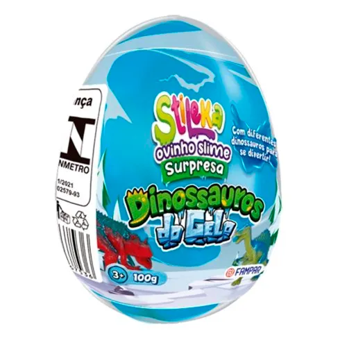 Ovo de Páscoa Surpresa Stileka Fampar Dinos do Gelo