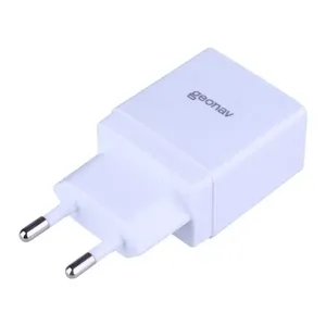 Carregador De Tomada 2 USB Geonav Branco
