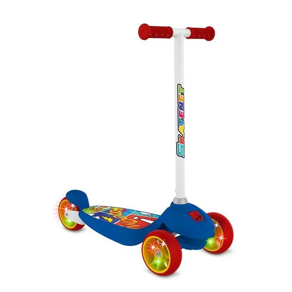 Skatenet - Led Iniiciante + Base Larga - Skatenet - Azul - Bandeirante