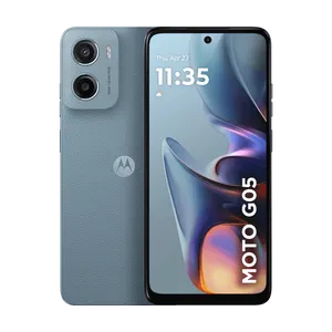 Smartphone Motorola Moto g05 128GB 12GB (4GB RAM + 8GB RAM Boost) e Camera 50MP com AI Bateria de 5200 mAh Tela 6.7" com Superbrilho - Cinza - Vegan Leather