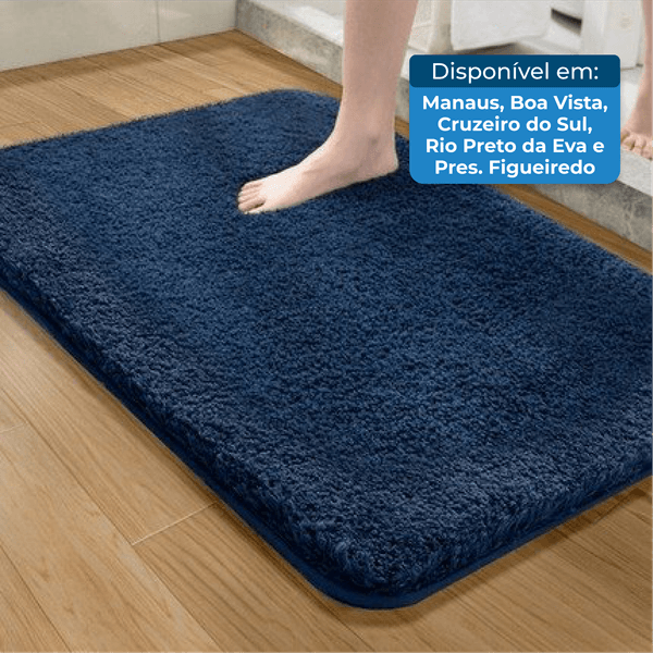 Tapete de Banheiro Yiqin Garden Azul T-BI