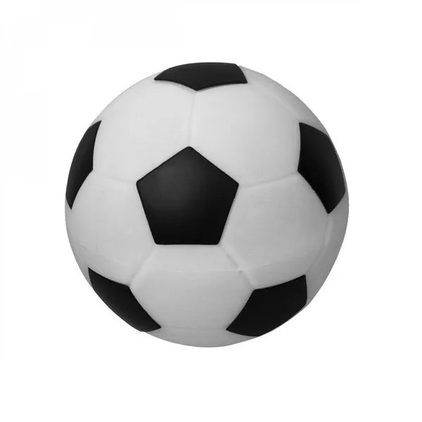 Luminária Abajur De Mesa Bola de Futebol-preto Branco e Preto