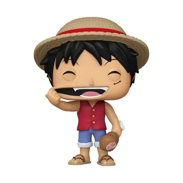 Figura de Vinil - Funko POP Animation - One Piece - Luffy com Carne - Candide