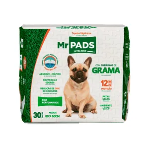 Tapete Higiênico Mr Pads Grama 80x60cm Procão 30 unidades
