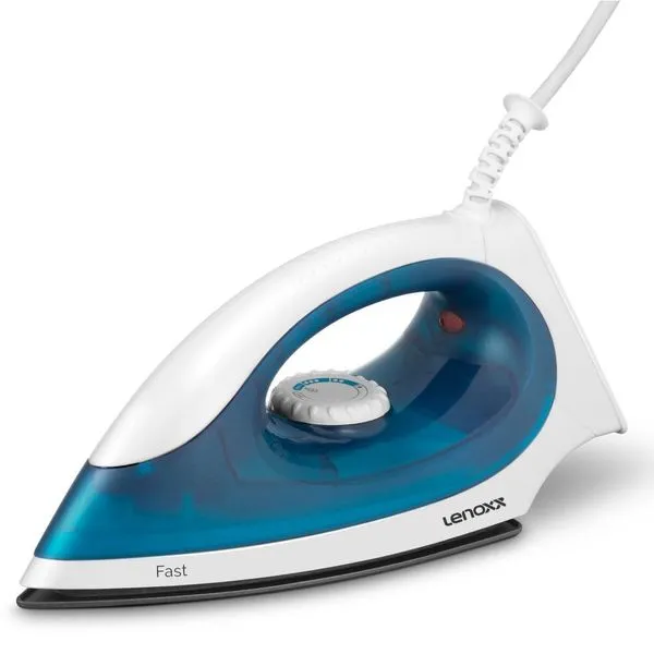 Ferro de Passar Roupa a Seco Lenoxx Fast PFF603 Azul 220V Ferro de Passar Roupa a Seco Lenoxx Fast PFF603 Azul 220V