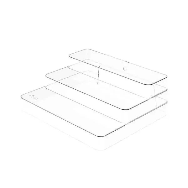 Organizador Martiplast Clear Cristal 25x29x10,3cm Multinível Incolor