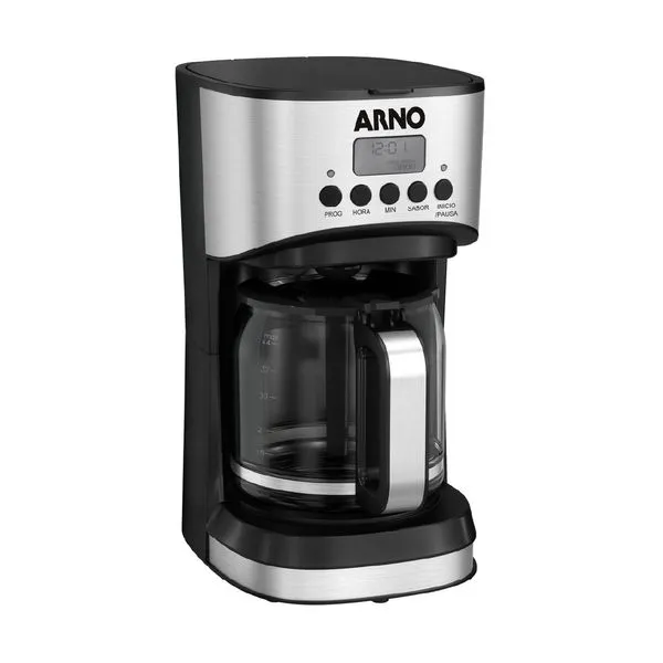 Cafeteira Filtro Digital Arno New Element com 1,8L Tubo misturador e Funções Programáveis CFNE Cafeteira Arno New Element CFNE - 220V