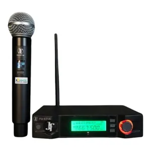 Microfone J&F Sem Fio UHF Painel Digital FU-671A (MP)