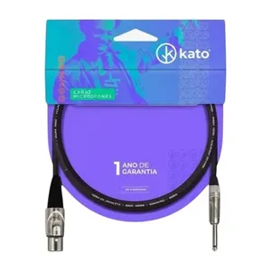 Cabo De Microfone Kato K2 XLR/P10 3m (MP)