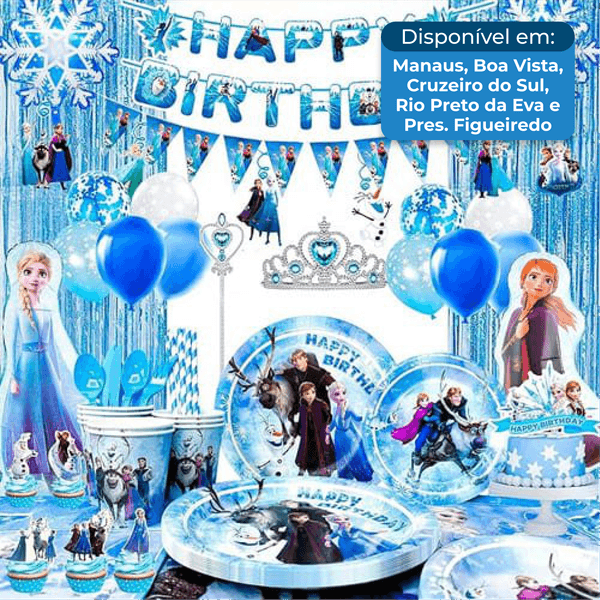 Kit Festa 145 Peças Frozen Fruitful Party A-BI