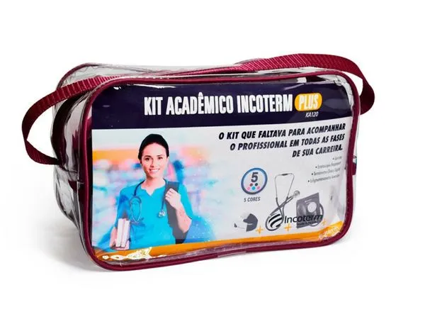 Kit Acadêmico Plus Incoterm Ka120 Bordô