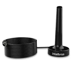 Antena Interna TV UHF HDTV com Base Magnética 2.5 Intelbras Antena Interna para TV UHF/HDTV com Base Magnética e 2,5m de Cabo