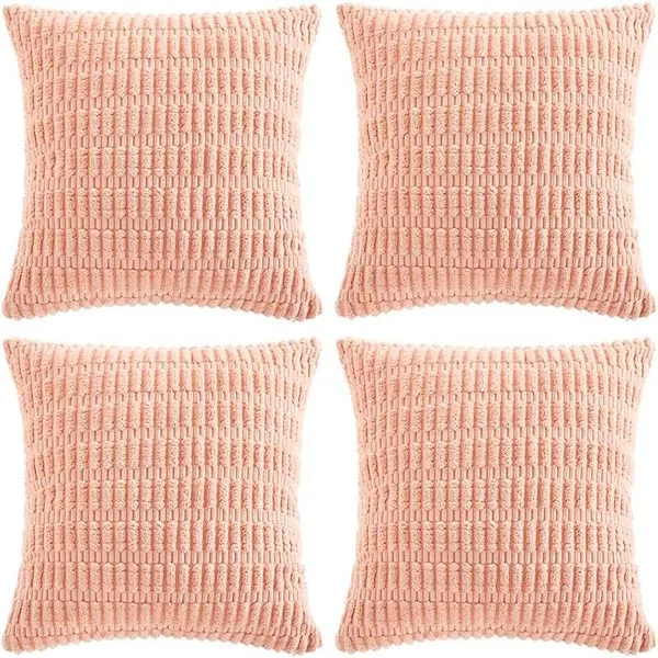 Capa para Almofadas Fancy Homi 4 Peças Rosa A-BI