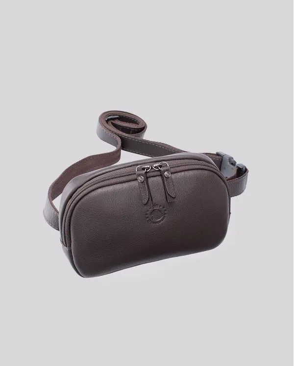 Bolsa Crossbody em Couro | Madrid 6038I MARROM