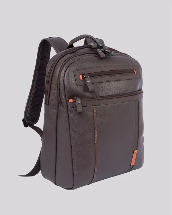 Mochila de Couro para Notebook Office | Paris 5655A CHOCOLATE