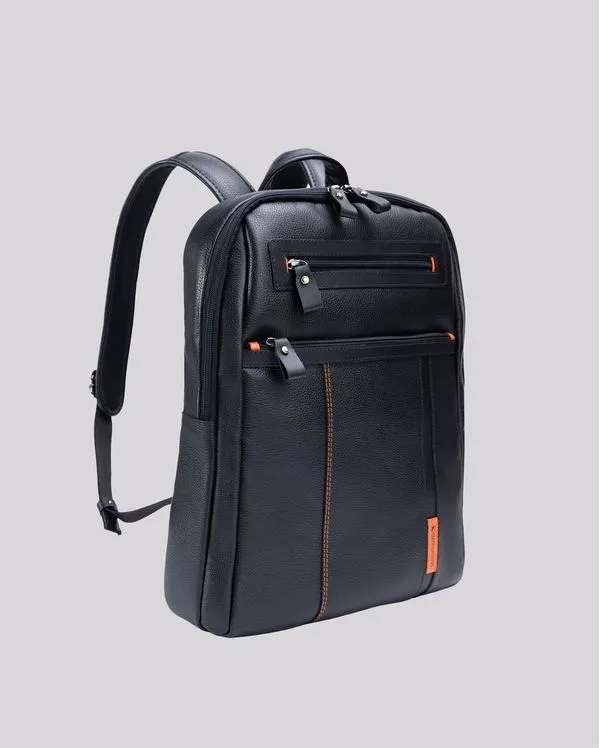 Mochila de Couro para Notebook Slim | Paris 6056A PRETO