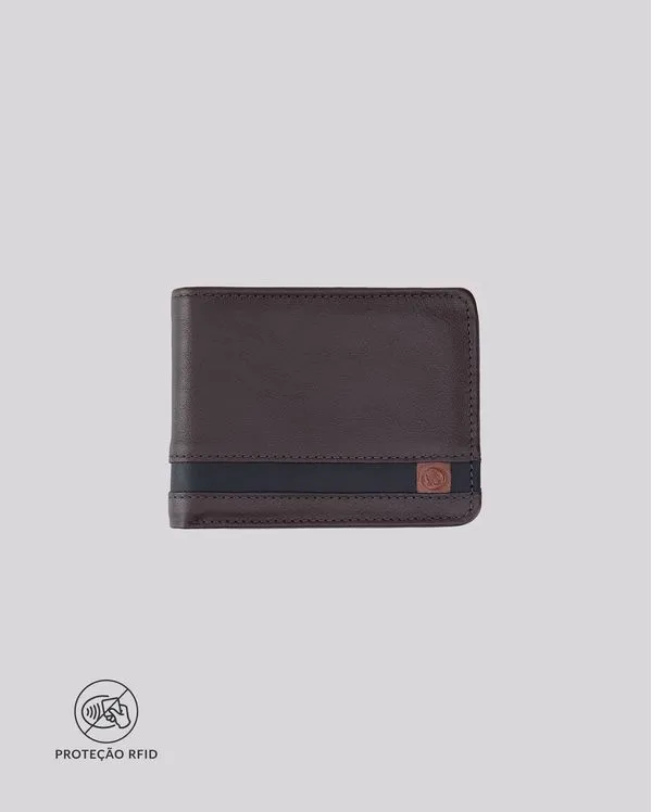 Carteira Masculina Couro Clássica RFID Porta Documentos | Siena 509AV MARROM