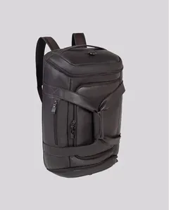 Bolsa Mochila de Viagem em Couro | Rome 5955F CAFÉ