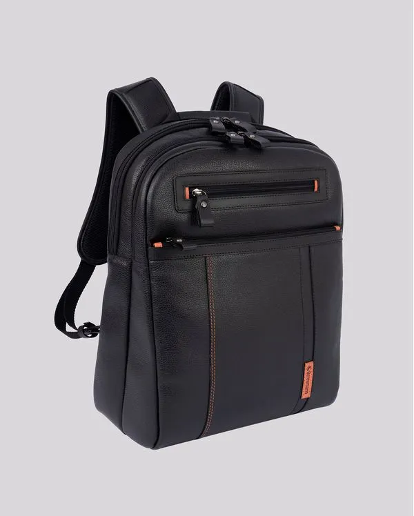 Mochila de Couro para Notebook Office | Paris 5655A PRETO
