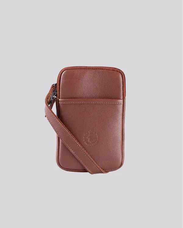 Bolsa Porta Celular de Couro | Madrid 5993I CARAMELO