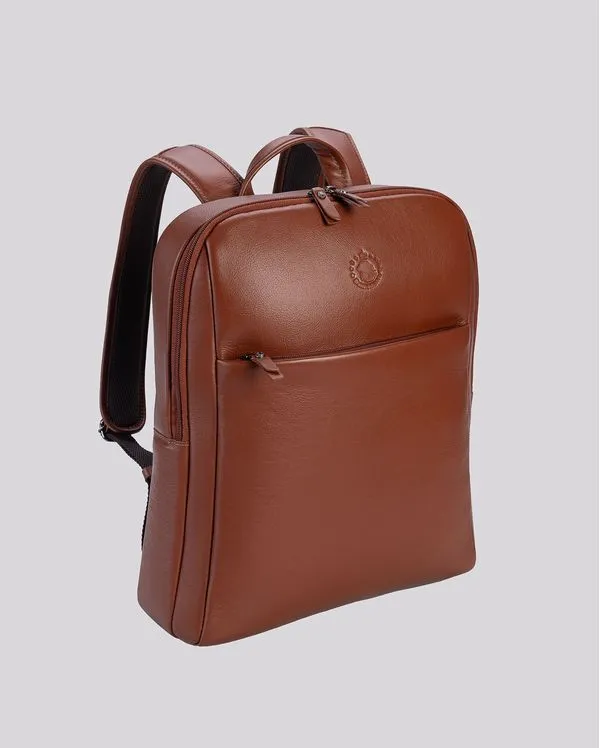 Mochila de Couro Slim | Madrid 6031I CARAMELO