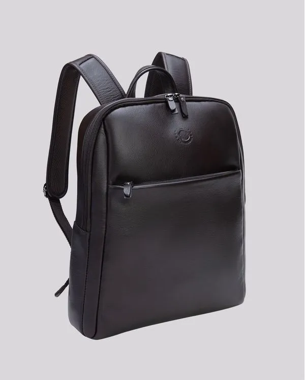 Mochila de Couro Slim | Madrid 6031I MARROM