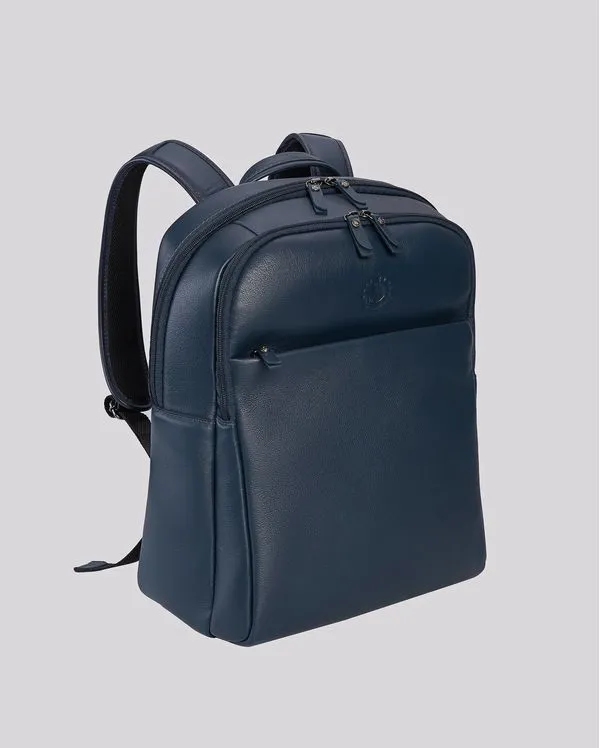 Mochila de Couro para Notebook Native. | Madrid 6000I. AZUL