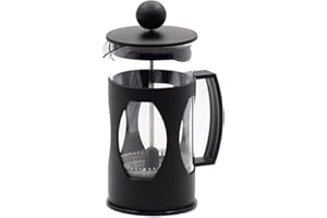 Mimo Style Cafeteira Prensa Francesa, Capacidade Para 350 ml, Com Haste e Alça, Resistente, Suporta Altas e Baixas Temperatur