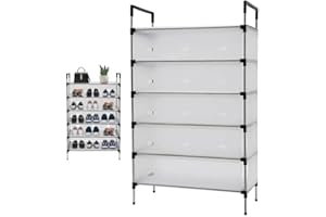 Sapateira Organizadora Vertical Fechada 5 Andares, Prateleira para Hall de Entrada, Closet, Sala, Quarto e Dormitório, Montag