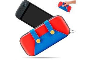 Case Rígida Capa Para Nintendo Switch 2 Oled Lite Mario Resistente Estojo Bolsa Bag Cor Vermelho E Azul Grupo First Shop