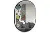 Espelho Oval 60x40cm com Moldura Cor:Preto