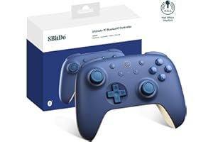 8Bitdo Ultimate 2C Bluetooth Controller (Hall Effect Joystick Update) - for Switch/Switch 2, with Remappable L4/R4 Bumpers, 6