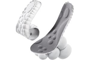 Palmilha Ortopédica 4D Alívio De Dores Nos Pés Para Tênis Sapatos Chuteiras Anti Impacto Absorção De Choque Massagem Conforto