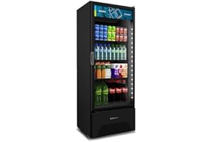 Refrigerador Expositor Vertical Metalfrio All Black Optima 577 Litros Vb52ah 220v