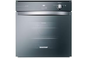 Forno de Embutir a Gás Brastemp 78 Litros Cor Inox Espelhado com Grill e Timer Touch - BOA84AR 220V