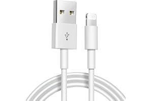 Cabo USB para Lightning Reforçado 1M, Compatível com iPhone 6 7 8 X Xs 11 Se 12 Xr 13 14 Pro Max – Carregamento Turbo e Trans