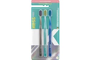 KESS Pack com 3 Escovas Dentais Pro Extra Macias