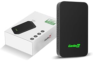 Adaptador Wireless CarPlay & Android Auto CarlinKit 5.0 de 2025 para Carros com CarPlay com fio e Android Auto com Fio OEM (2