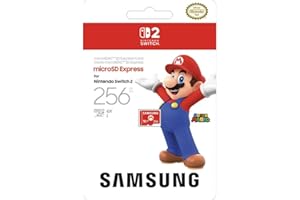 Nintendo, Cartão Samsung microSD Express, 256 GB, Cartão de Memória, Nintendo Switch 2