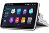 H-TECH Central Multimidia 10pol 1Din Tela Rotativa Android 12 Carplay Android Auto