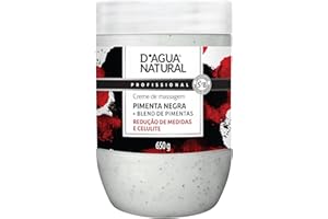 D'AGUA NATURAL Creme De Massagem Pimenta Negra D'Agua Natural 650 G