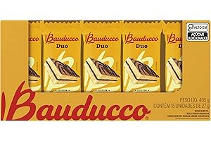 Display Bauducco Bolinho Duo Chocolate 27g - 15 unidades | Caixa com 15 unidades