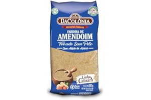 DaColônia Farinha de Amendoim Integral 500g – 100% Amendoim, Fonte de Proteína Vegetal, Ingrediente Funcional para Receitas S