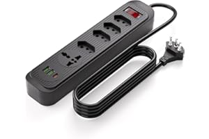 Extensao Eletrica, Filtro de Linha, Extensão Tomada, Régua de Energia, 4 Tomadas, 2 Interfaces USB, 1 Porta USB Tipo-C, 1 Tom