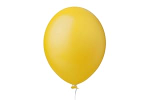 Balão de Festa Redondo Amarelo nº9 23cm - 50 Un