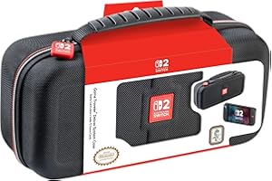 R.D.S. INDUSTRIES, INC. - Game Traveler Deluxe Licensed System Case for Nintendo Switch, Nintendo Switch 2, OLED, Black Mediu