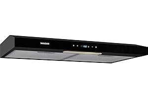 Depurador de ar slim touch 60cm preto 220V